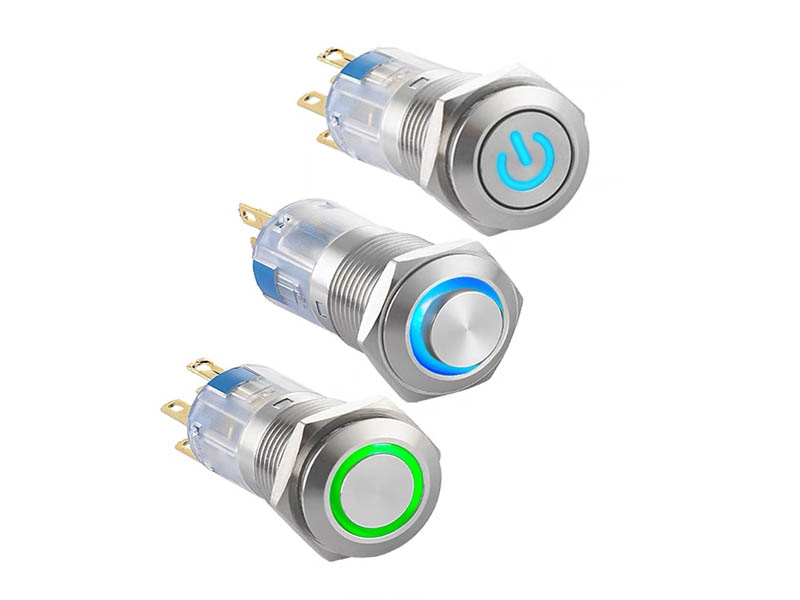 J16-271-E Tricolor Lamp Metal Button